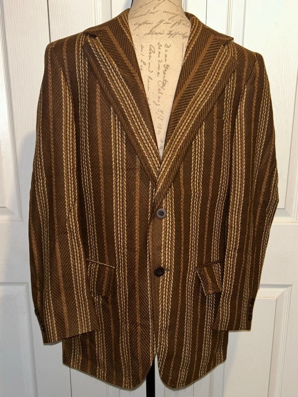 Vintage Men’s 50s Blazer Button Brown Unisex